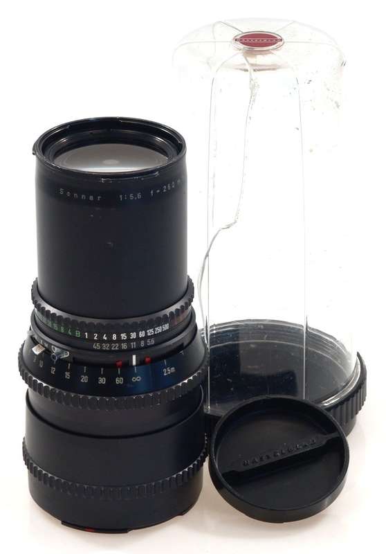 HASSELBLAD SONNAR 5.6 f=250mm TELE LENS ZEISS CAMERA BLACK FITS 500 C/M 5.6/250