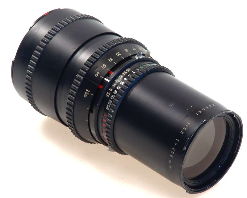 HASSELBLAD SONNAR 5.6 f=250mm TELE LENS ZEISS CAMERA BLACK FITS 500 C/M 5.6/250