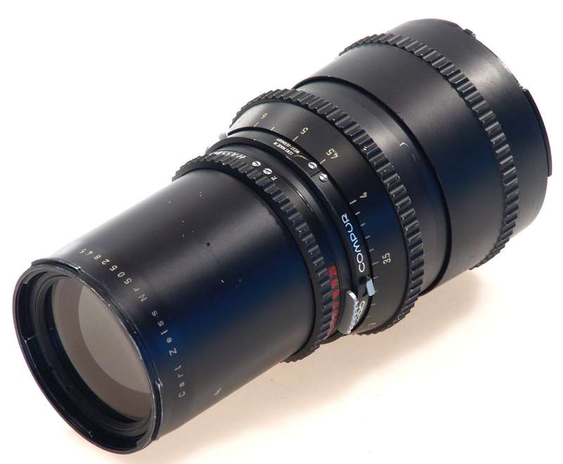 HASSELBLAD SONNAR 5.6 f=250mm TELE LENS ZEISS CAMERA BLACK FITS 500 C/M 5.6/250
