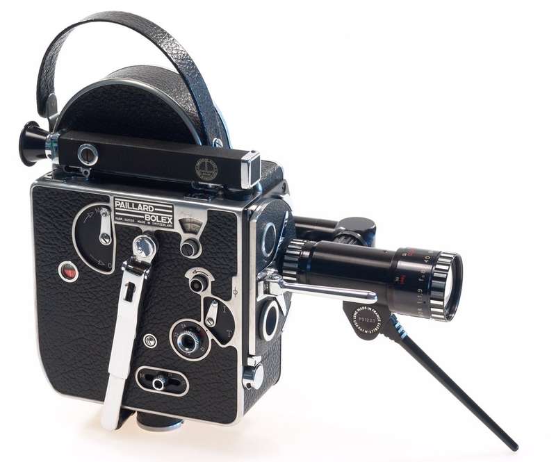 BOLEX H8 MOVIE FILM CAMERA PAN-CINOR 1:1.9 f=8-40mm ZOOM HOOD LENS GRIP CASE NR