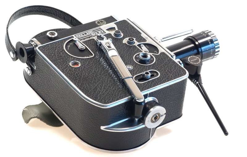 BOLEX H8 MOVIE FILM CAMERA PAN-CINOR 1:1.9 f=8-40mm ZOOM HOOD LENS GRIP CASE NR