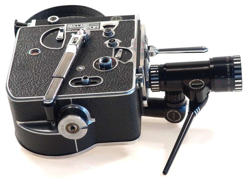 BOLEX H8 MOVIE FILM CAMERA PAN-CINOR 1:1.9 f=8-40mm ZOOM HOOD LENS GRIP CASE NR