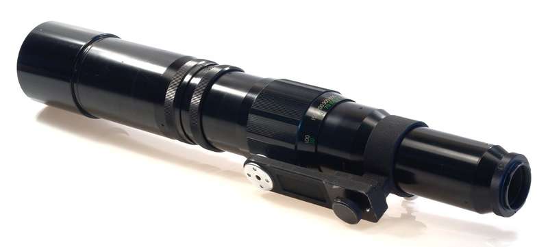 RIKENON 1:8/600mm POWERFUL TELE LENS f=600mm CASE HOOD TRIPOD ADAPTER CAPS BLACK