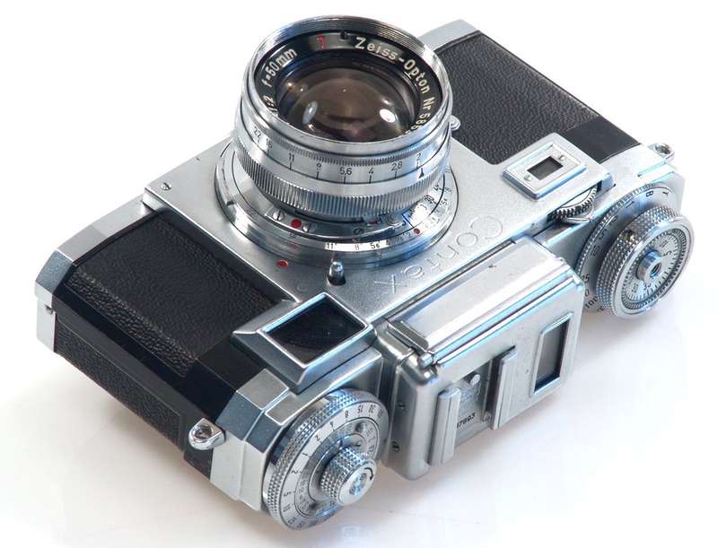 ZEISS IKON CONTAX IIIa CAMERA ZEISS-OPTON SONNAR 1:2 f=50mm RED T RARE LENS 2/50