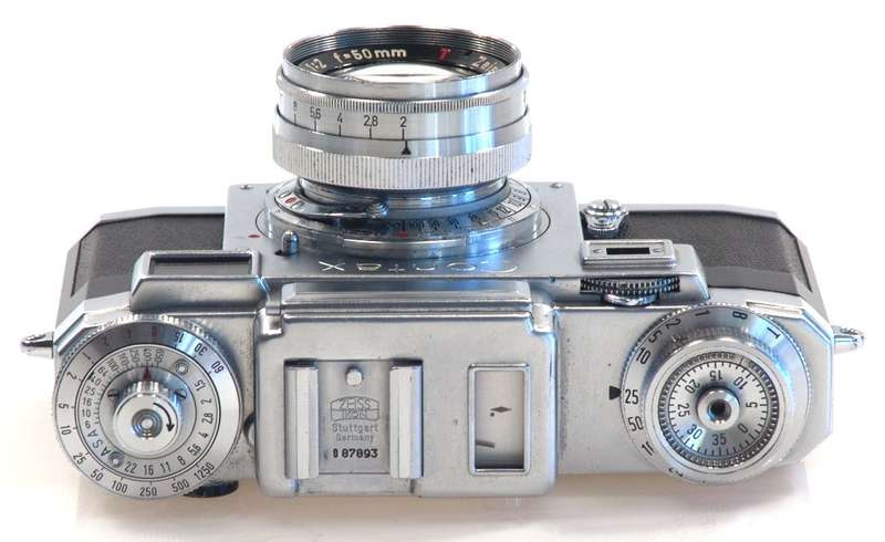 ZEISS IKON CONTAX IIIa CAMERA ZEISS-OPTON SONNAR 1:2 f=50mm RED T RARE LENS 2/50