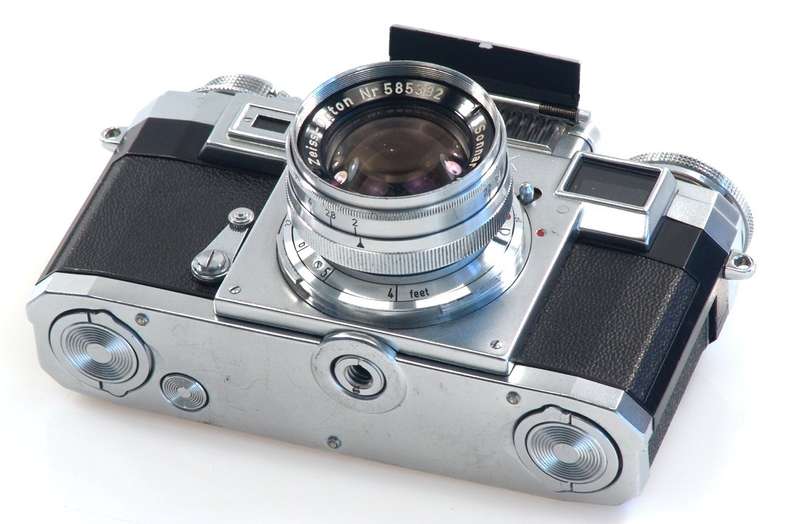 ZEISS IKON CONTAX IIIa CAMERA ZEISS-OPTON SONNAR 1:2 f=50mm RED T RARE LENS 2/50