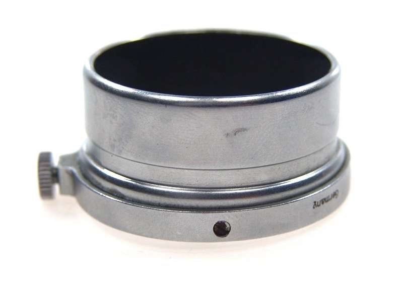 5cm ELMAR CHROME LEICA LENS HOOD SHADE E.LEITZ SLIDE ON