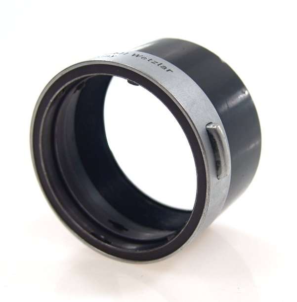 ELMAR 5cm LENS SHADE HOOD BLACK CHROME CLIP ON NICE NR
