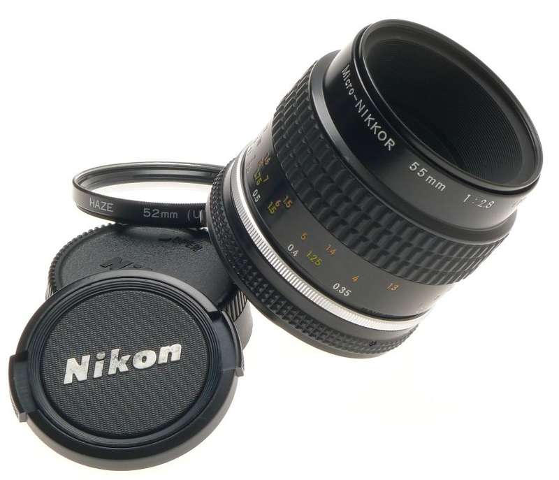 AI-S NIKON f=55mm MICRO-NIKKOR 55mm f/2.8 CAPS FILTER SERVICED CLA LENS 2.8/55mm