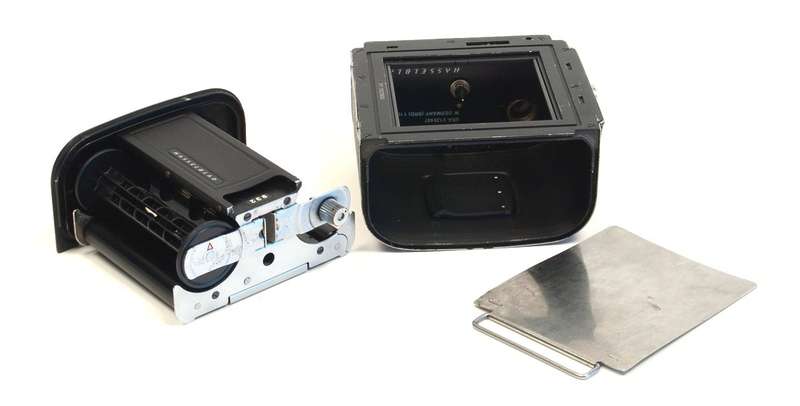 HASSELBLAD CAMERA A24 CHROME FILM BACK W/SLIDE NICE NR8