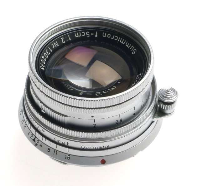 LEICA M2 BEAUTIFUL SUMMICRON 1:2 f=5cm LENS 2/50mm CASE MANUAL CAP CLEAN CAMERA