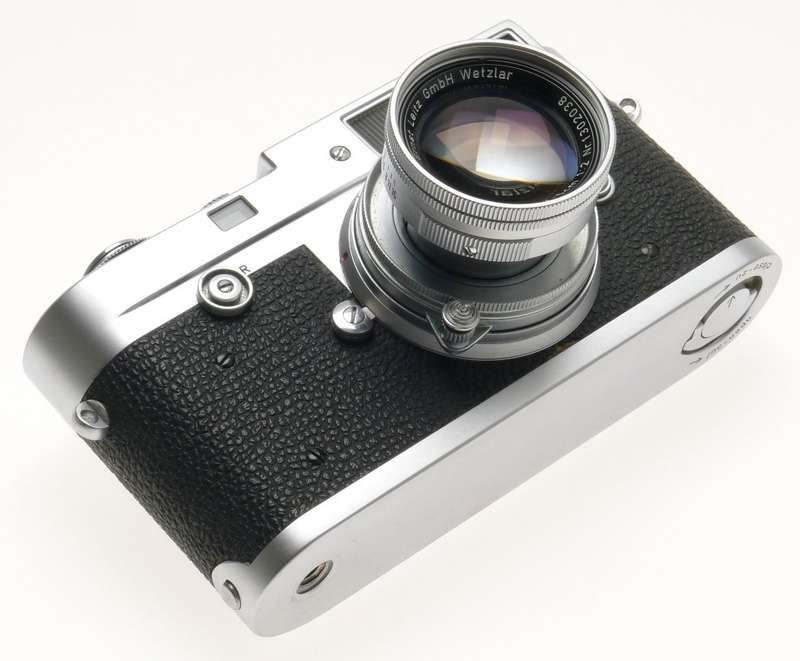 LEICA M2 BEAUTIFUL SUMMICRON 1:2 f=5cm LENS 2/50mm CASE MANUAL CAP CLEAN CAMERA