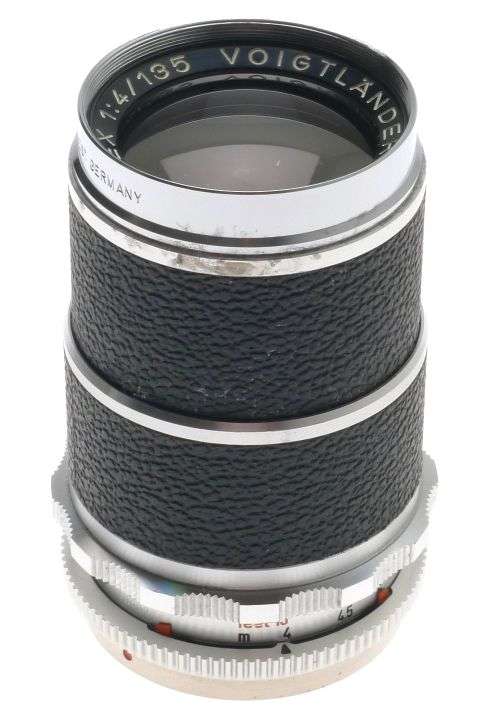 VOIGTLANDER SUPER-DYNAREX 1:4/135mm VINTAGE CAMERA LENS f=135mm CAPS COMPUR NICE
