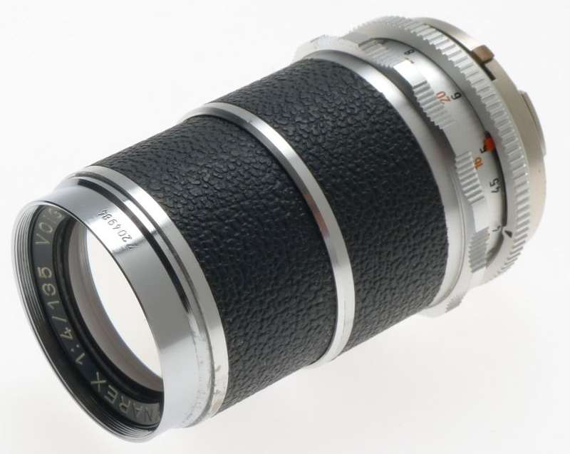 VOIGTLANDER SUPER-DYNAREX 1:4/135mm VINTAGE CAMERA LENS f=135mm CAPS COMPUR NICE