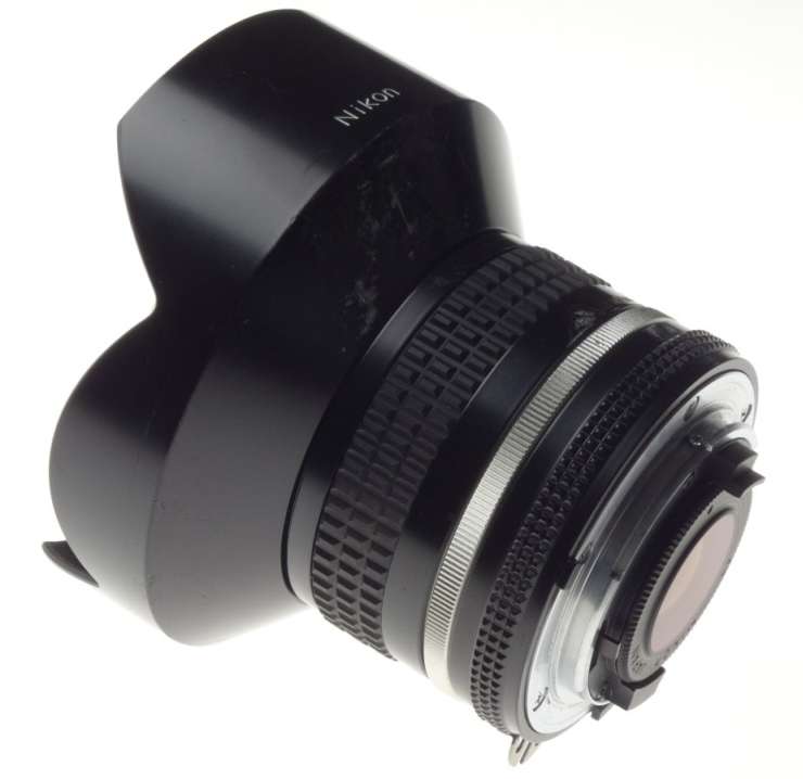 USED NIKKOR 15mm 1:3.5 ULTRA WIDE ANGLE NIKON LENS F=15mm 3.5/15 CAPS FILTER