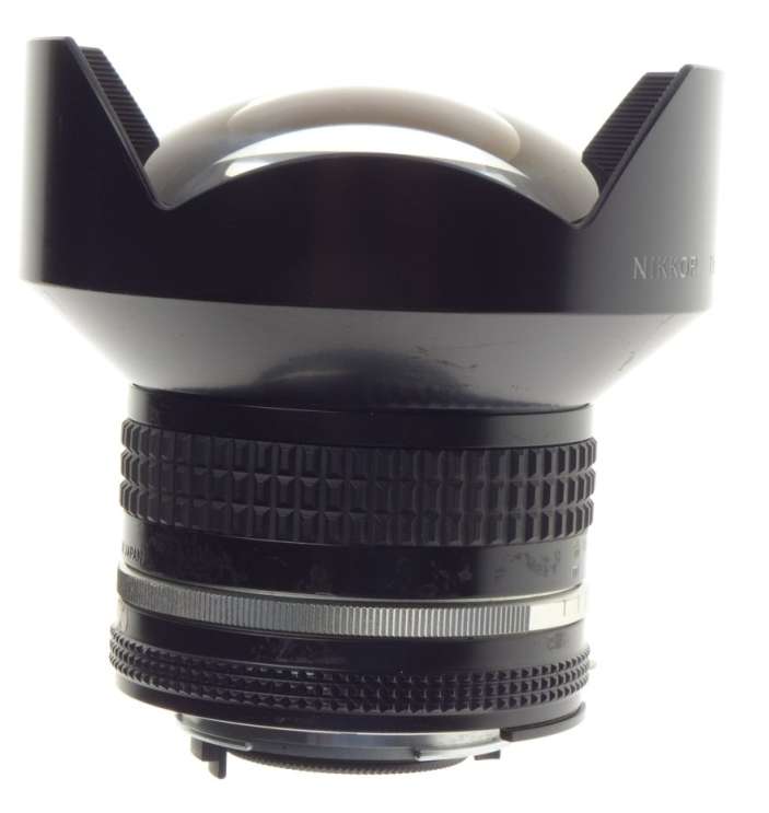 USED NIKKOR 15mm 1:3.5 ULTRA WIDE ANGLE NIKON LENS F=15mm 3.5/15 CAPS FILTER