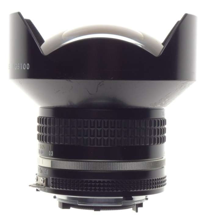 USED NIKKOR 15mm 1:3.5 ULTRA WIDE ANGLE NIKON LENS F=15mm 3.5/15 CAPS FILTER