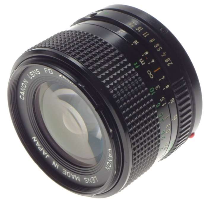 CANON F-1 SLR 35mm film F1 camera Black FD 24mm 1:2.8 filter cap good condition