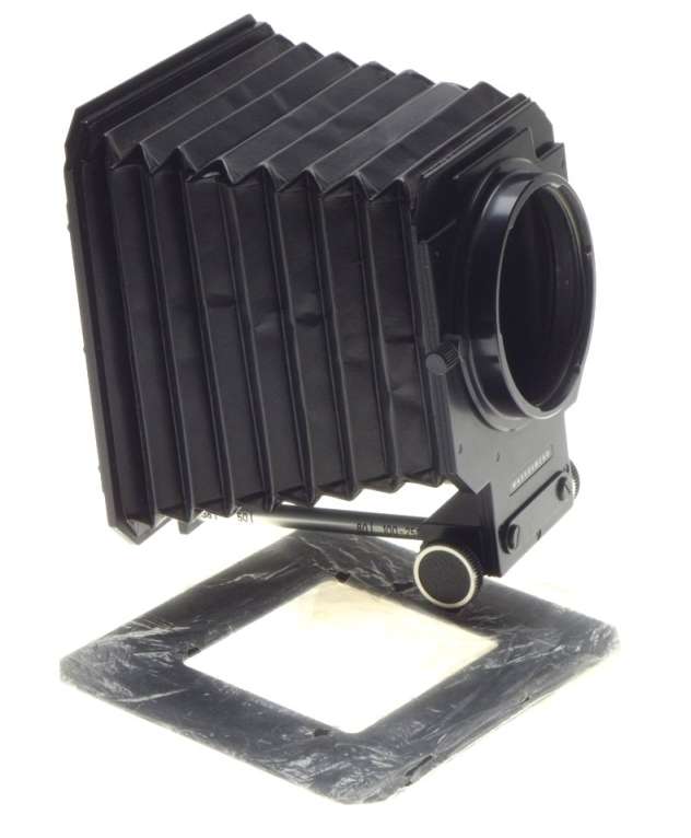 HASSELBLAD bellows compendium lens hood shade on rail with mask clean condition