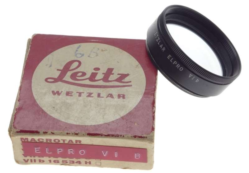 LEICA Elpro VI B Leitz Wetzlar close up focus SLR camera lens accessory in box