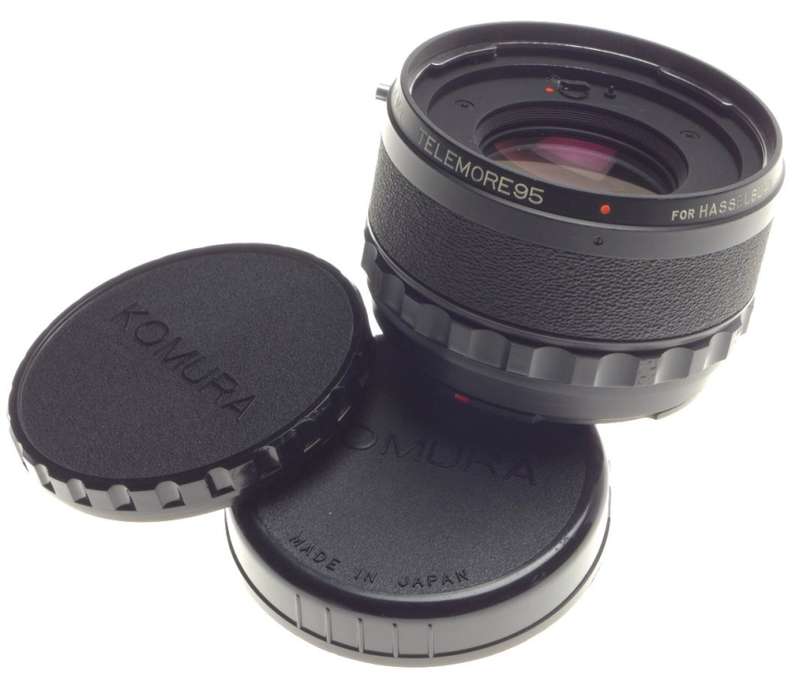 HASSELBLAD 6x6 Telemore95 tele converter K.M.C Komura fit 500CM film camera caps