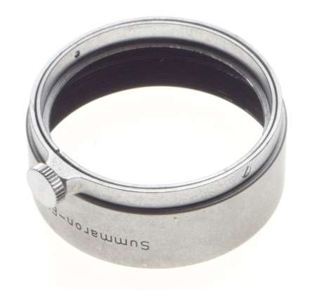 LEICA FOOKH Summaron-Elmar 35mm chrome 3.5cm Silver camera lens hood shade 35mm