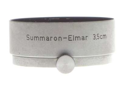 LEICA FOOKH Summaron-Elmar 35mm chrome 3.5cm Silver camera lens hood shade 35mm