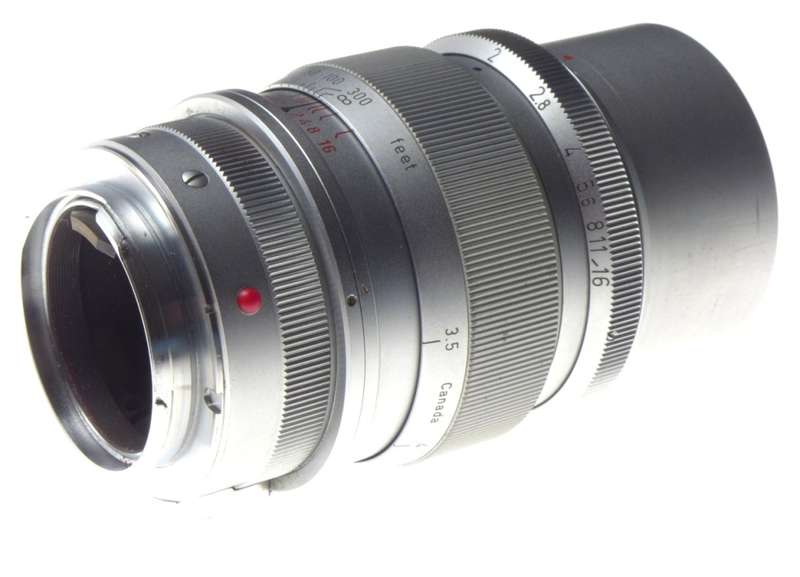 LEICA M mount Midland Canada rare chrome Summicron f=9cm 1:2 UVa filter 2/90mm