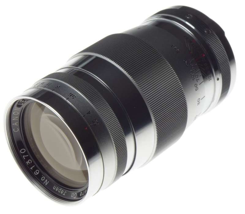 CANON LTM 39 Chrome 3.5135mm rangefinder lens f=135mm Leica M adapter bundle