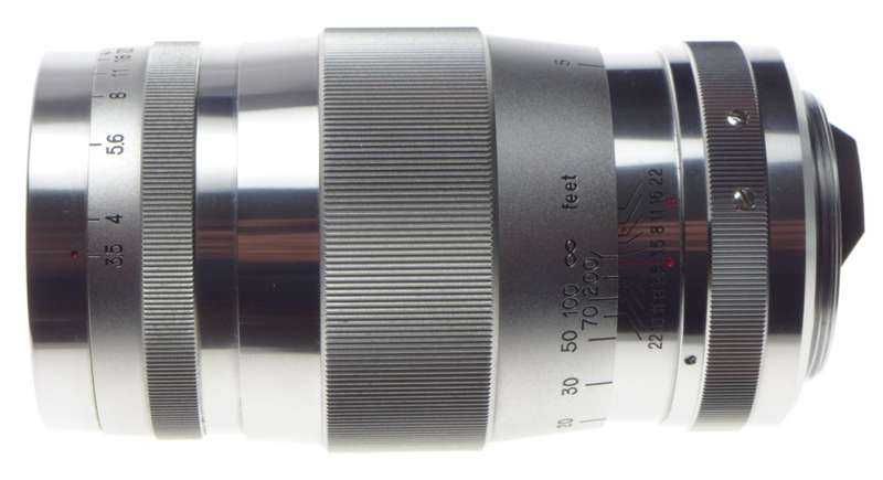 CANON LTM 39 Chrome 3.5135mm rangefinder lens f=135mm Leica M adapter bundle