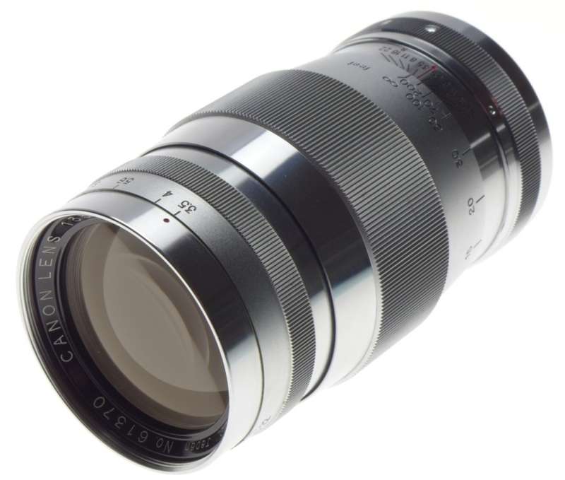 CANON LTM 39 Chrome 3.5135mm rangefinder lens f=135mm Leica M adapter bundle