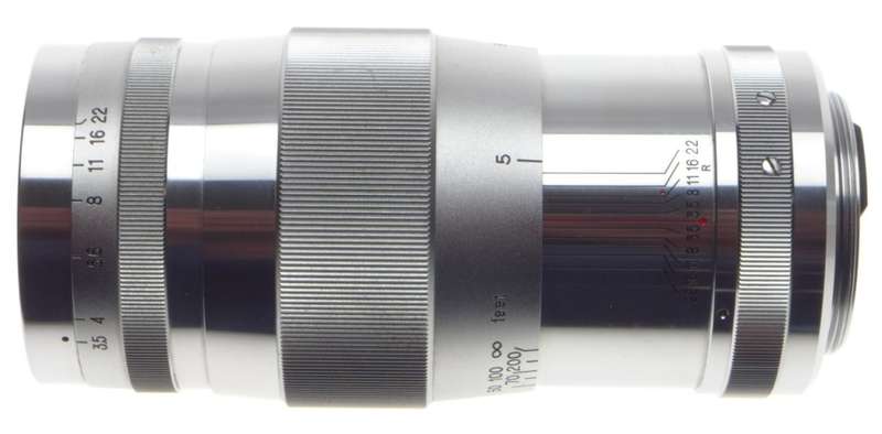 CANON LTM 39 Chrome 3.5135mm rangefinder lens f=135mm Leica M adapter bundle