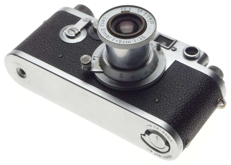 LEICA Just Serviced IIIF self timer red scale 35mm film camera Elmar 1:3.5/50mm