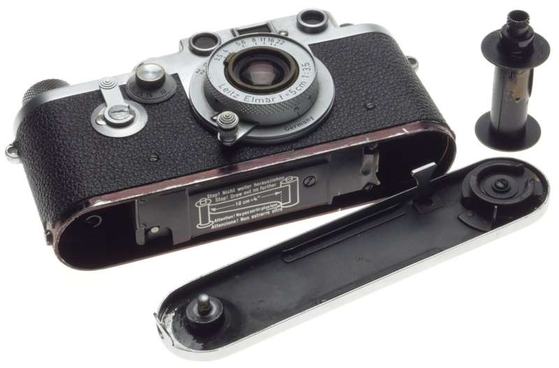 LEICA Just Serviced IIIF self timer red scale 35mm film camera Elmar 1:3.5/50mm