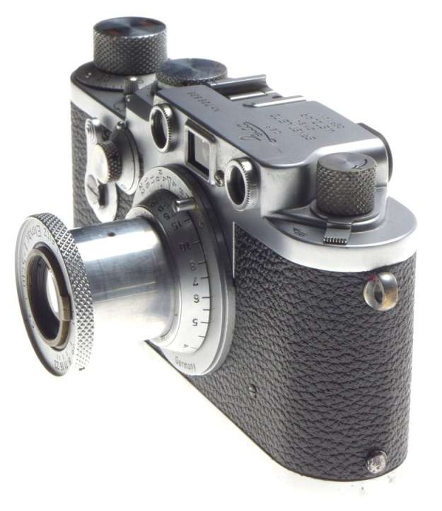LEICA Just Serviced IIIF self timer red scale 35mm film camera Elmar 1:3.5/50mm