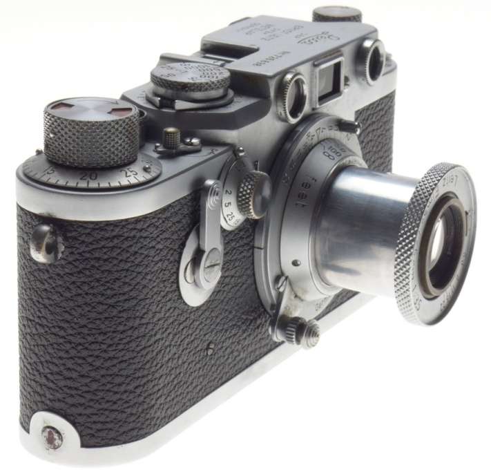 LEICA Just Serviced IIIF self timer red scale 35mm film camera Elmar 1:3.5/50mm