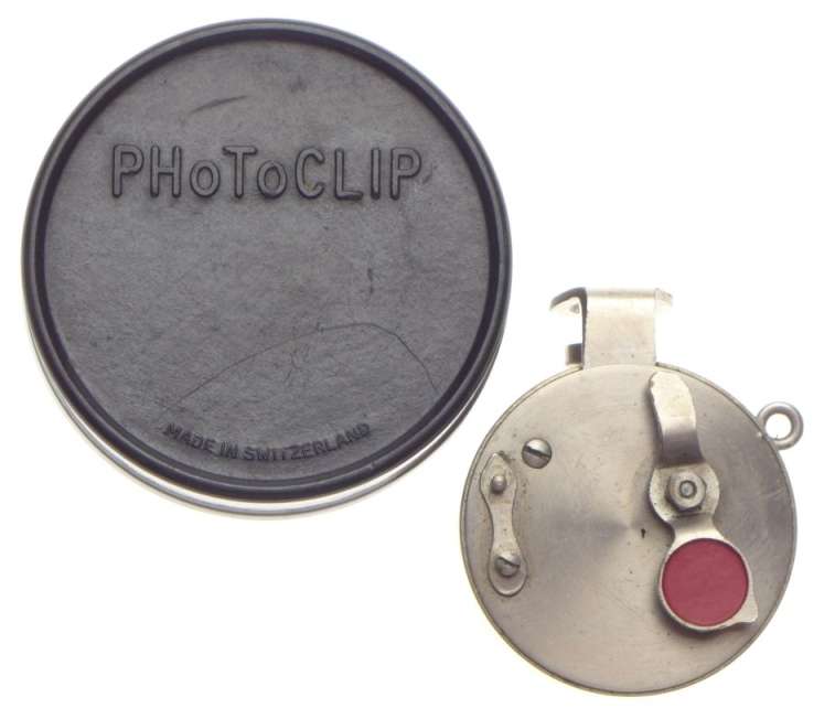 Photoclip vintage retro round rangefinder camera self timer for Leica in case