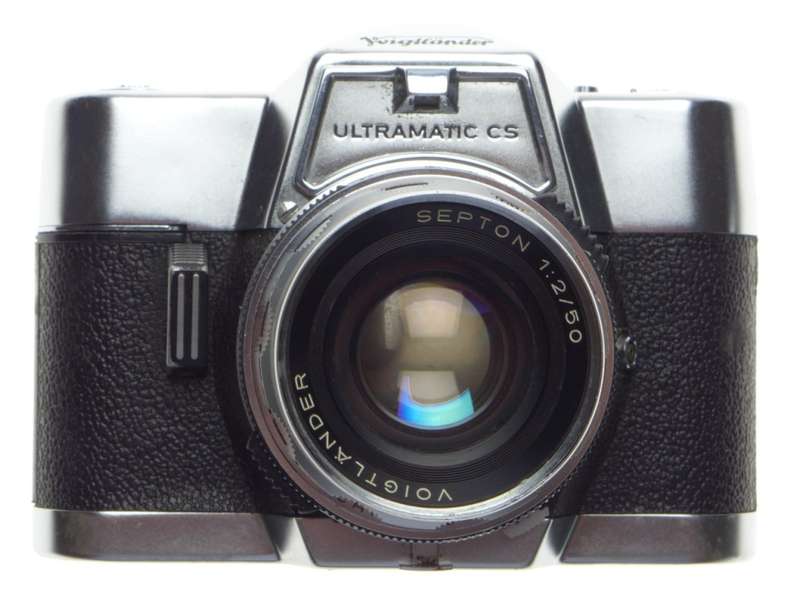 VOIGTLANDER Septon 1:2/50mm lens on SLR Ultramatic CS 35mm film camera f=50mm