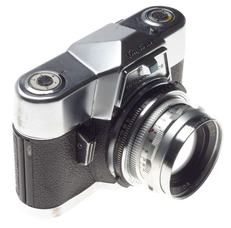 VOIGTLANDER Septon 1:2/50mm lens on SLR Ultramatic CS 35mm film camera f=50mm