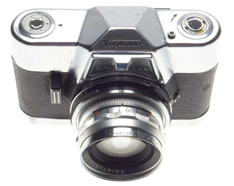 VOIGTLANDER Septon 1:2/50mm lens on SLR Ultramatic CS 35mm film camera f=50mm