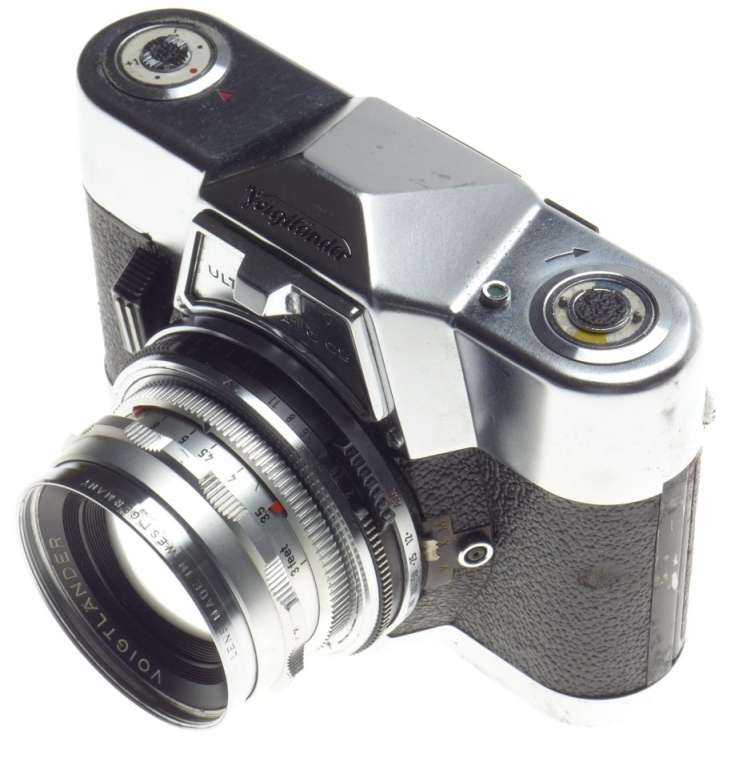 VOIGTLANDER Septon 1:2/50mm lens on SLR Ultramatic CS 35mm film camera f=50mm