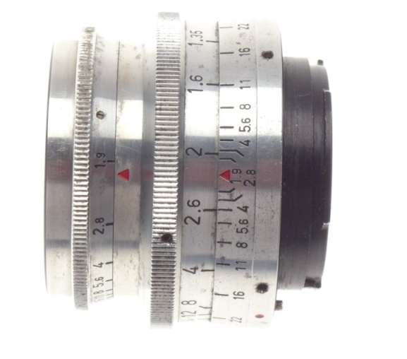 PRIMOPLAN 1:1.9/58 Meyer-Optik RED V chrome Exakta mount 1.9 f=58mm serviced