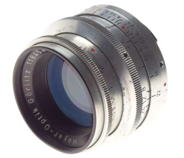 PRIMOPLAN 1:1.9/58 Meyer-Optik RED V chrome Exakta mount 1.9 f=58mm serviced