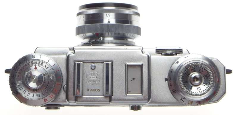 CONTAX IIIa Zeiss Opton Sonnar 1:1.5 f=50mm 35mm chrome 35mm camera 1.5/50 cased