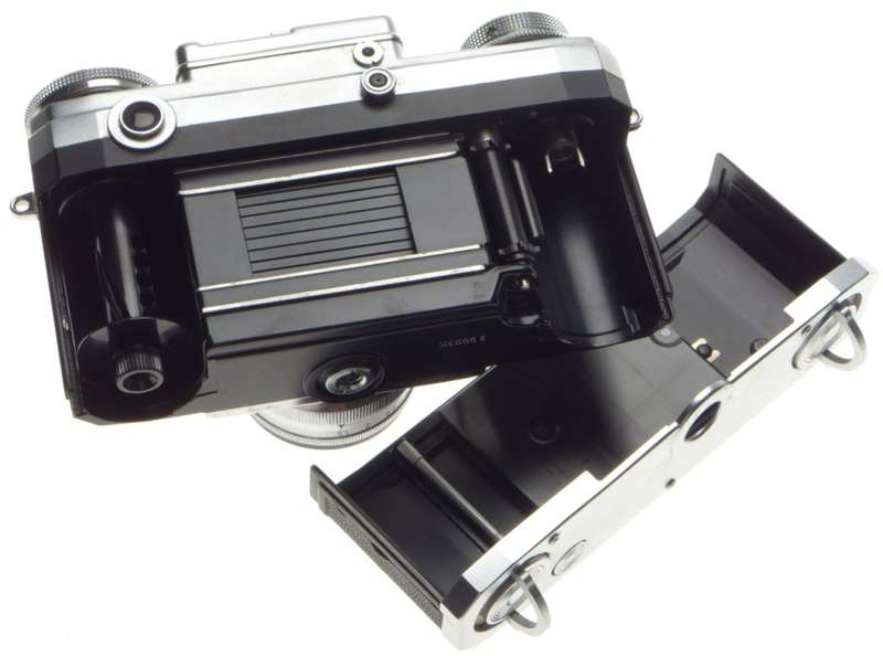 CONTAX IIIa Zeiss Opton Sonnar 1:1.5 f=50mm 35mm chrome 35mm camera 1.5/50 cased