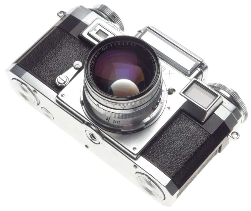 CONTAX IIIa Zeiss Opton Sonnar 1:1.5 f=50mm 35mm chrome 35mm camera 1.5/50 cased
