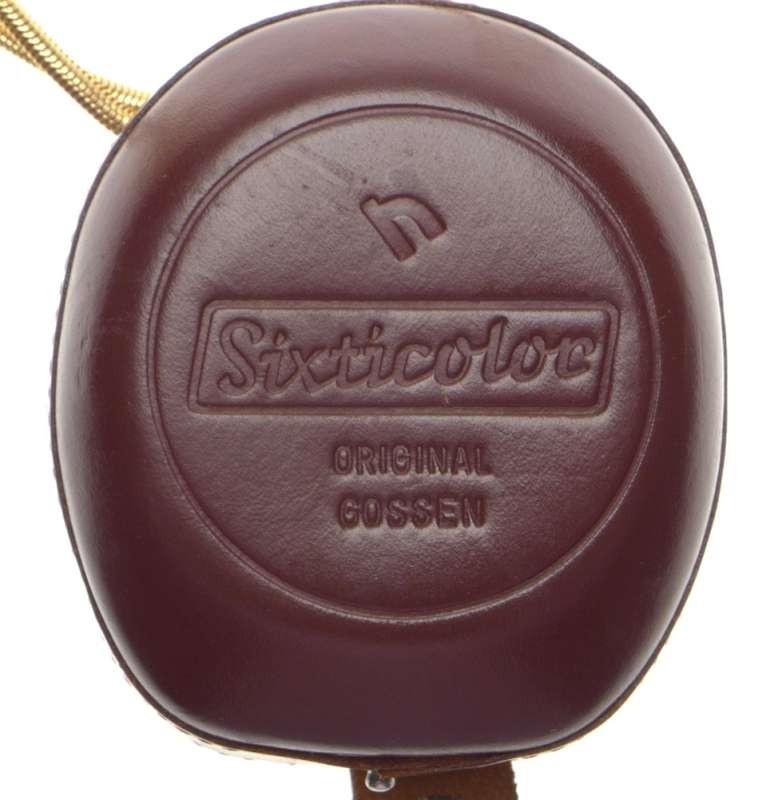 Gossen Sixticolor light color exposure meter vintage leather case chain strap