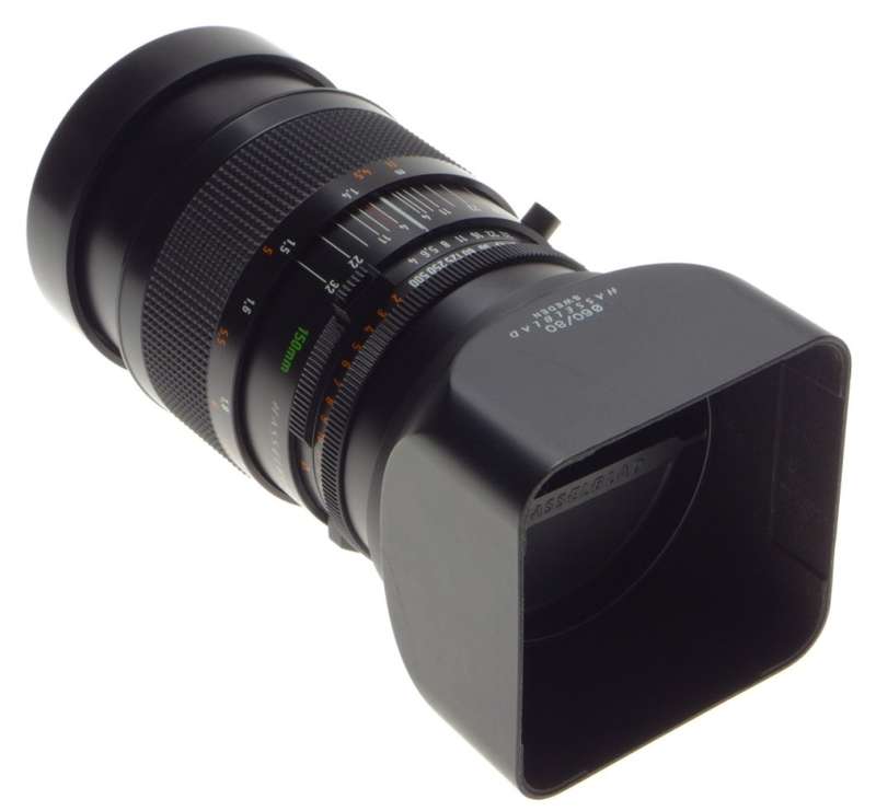 SONNAR 4/150 T* Zeiss Hasselblad camera lens Cas Hood UV filter PRONTOR CF clean
