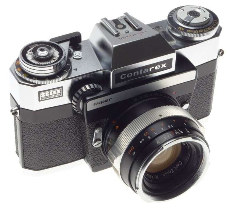 CONTAREX SUPER Zeiss 35mm SLR camera Museum condition Planar 1:2/50mm case rare