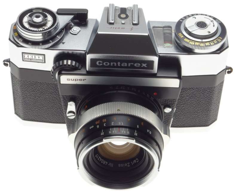 CONTAREX SUPER Zeiss 35mm SLR camera Museum condition Planar 1:2/50mm case rare
